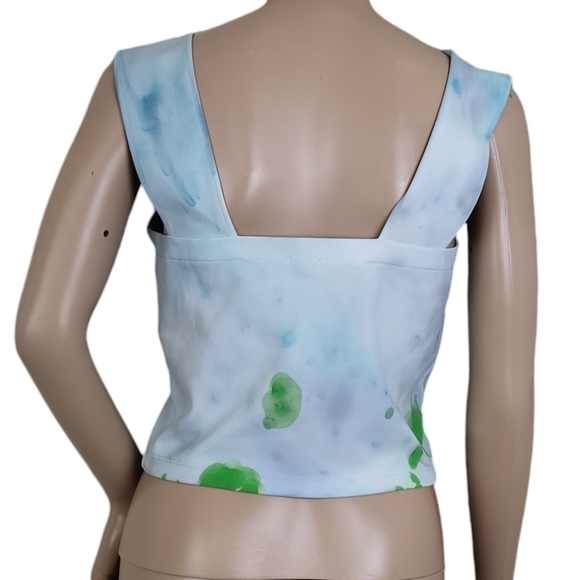 Intimately Free People Tie Dye Button Front Crop Top - Picture 2 of 3